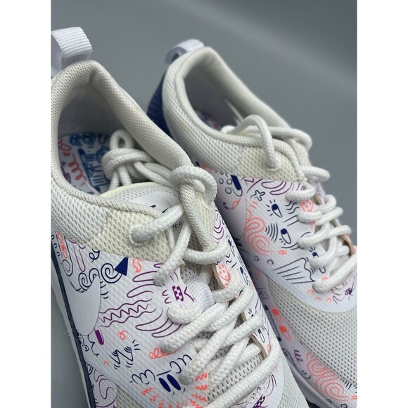 Nike Air Max Thea All Over Print White Purple Size 6W Preloved NB 599408-104 - Picture 7 of 8